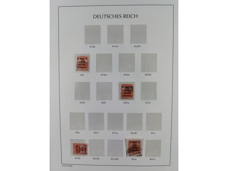 1920, postfrische/ungebrauchte und gestempelte Sammlung der Gebiete Oberschlesien, Marienwerder, Allenstein und Schleswig, da