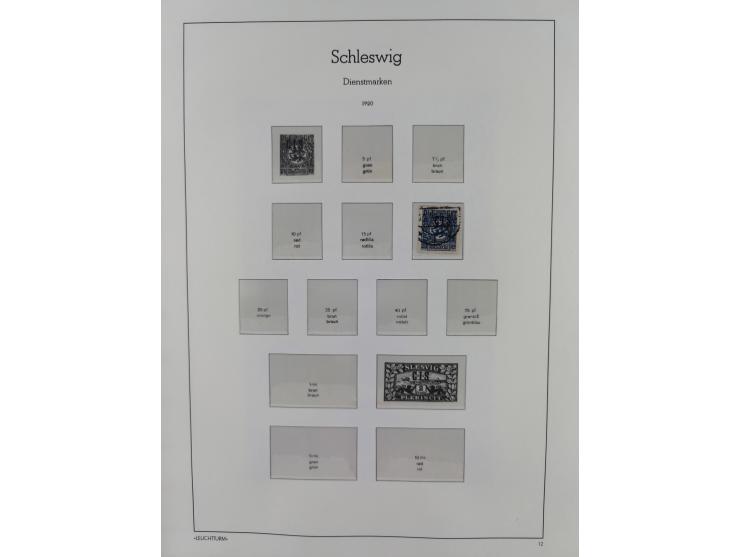 1920, postfrische/ungebrauchte und gestempelte Sammlung der Gebiete Oberschlesien, Marienwerder, Allenstein und Schleswig, da