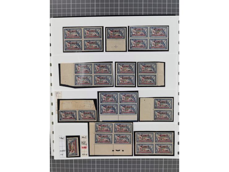 1921, inhaltsreiche, vorwiegend postfrische Sammlung Einheiten, dabei Aufdruckfehler, Zwischenstegpaare, dabei Mi.-Nr. 38(229