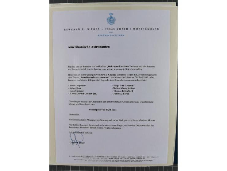 1969/2019, MNH collection of stamps and souvenir/mini/de luxe sheets in seven binders, comprising a wide range of attractive 