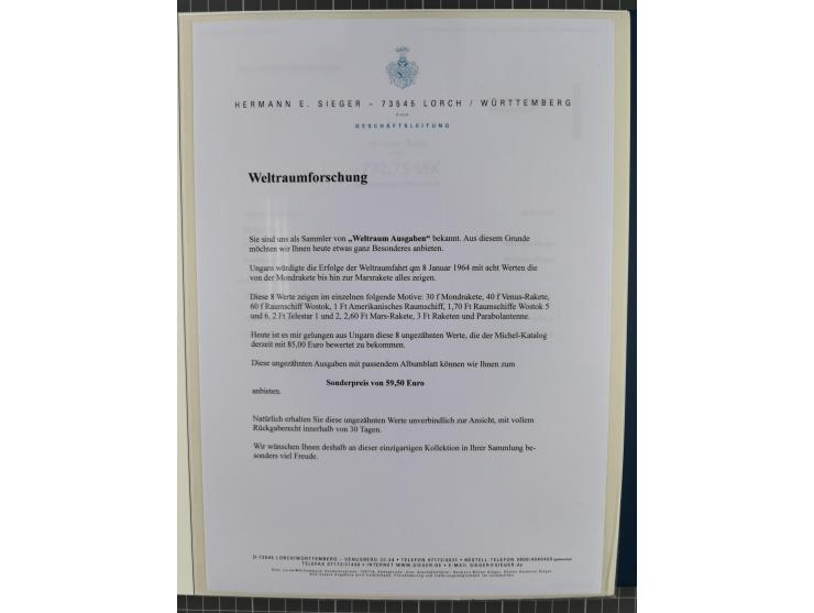 1969/2019, MNH collection of stamps and souvenir/mini/de luxe sheets in seven binders, comprising a wide range of attractive 