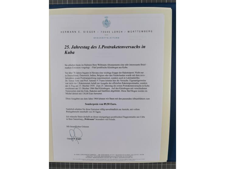 1969/2019, MNH collection of stamps and souvenir/mini/de luxe sheets in seven binders, comprising a wide range of attractive 