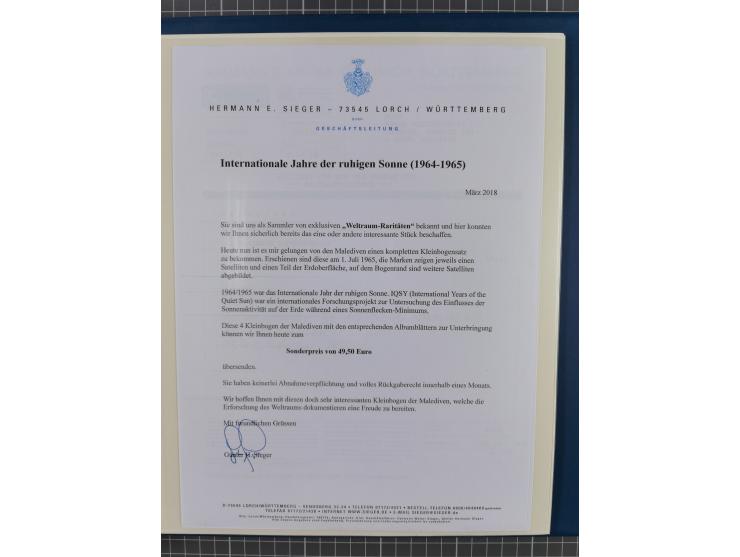 1969/2019, MNH collection of stamps and souvenir/mini/de luxe sheets in seven binders, comprising a wide range of attractive 