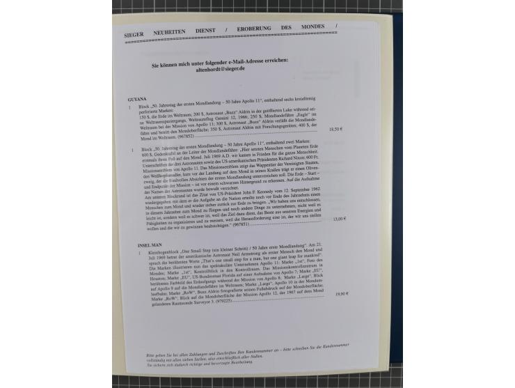 1969/2019, MNH collection of stamps and souvenir/mini/de luxe sheets in seven binders, comprising a wide range of attractive 