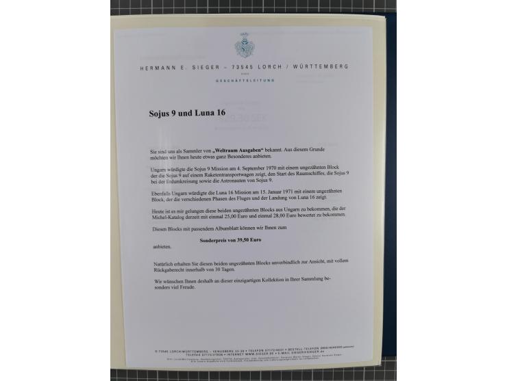 1969/2019, MNH collection of stamps and souvenir/mini/de luxe sheets in seven binders, comprising a wide range of attractive 