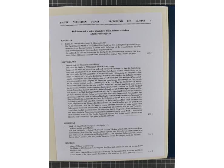 1969/2019, MNH collection of stamps and souvenir/mini/de luxe sheets in seven binders, comprising a wide range of attractive 