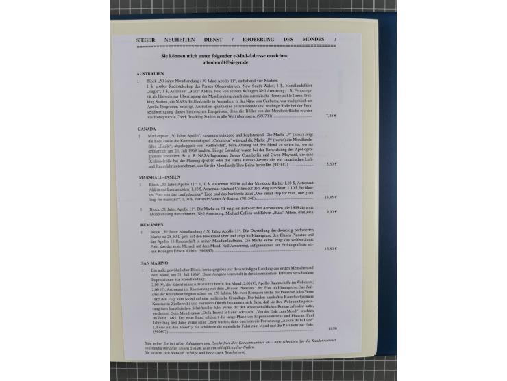 1969/2019, MNH collection of stamps and souvenir/mini/de luxe sheets in seven binders, comprising a wide range of attractive 