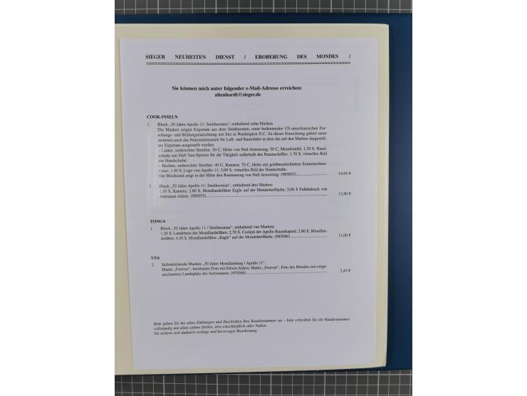 1969/2019, MNH collection of stamps and souvenir/mini/de luxe sheets in seven binders, comprising a wide range of attractive 