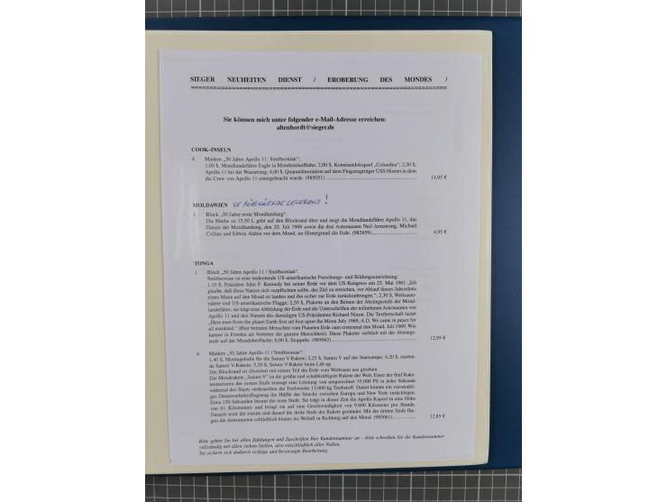 1969/2019, MNH collection of stamps and souvenir/mini/de luxe sheets in seven binders, comprising a wide range of attractive 