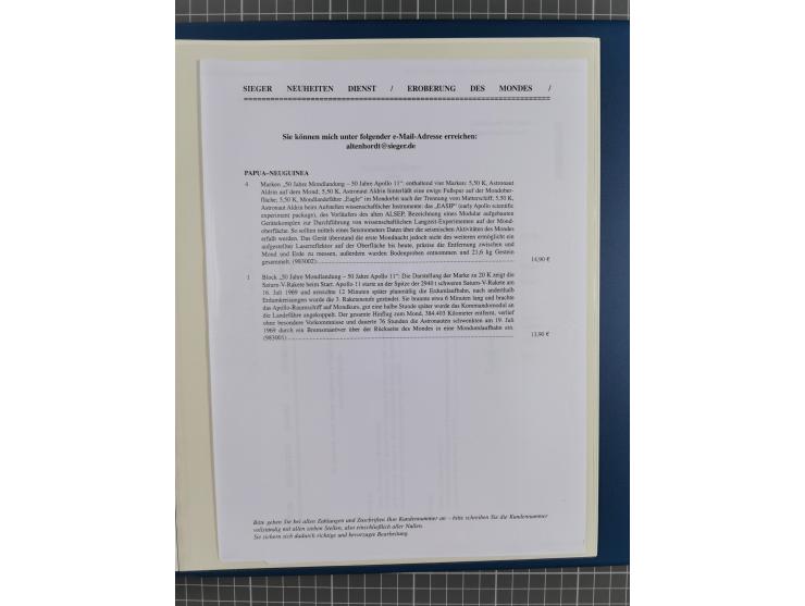 1969/2019, MNH collection of stamps and souvenir/mini/de luxe sheets in seven binders, comprising a wide range of attractive 