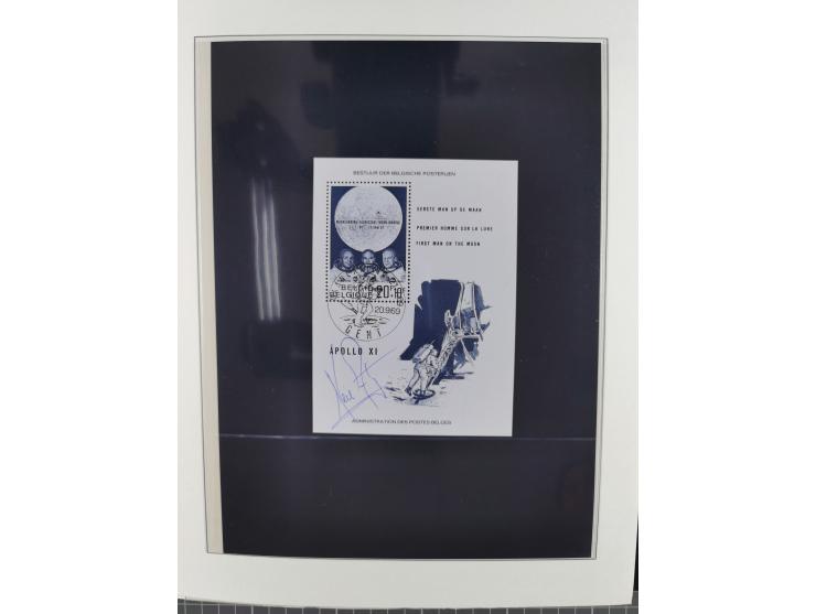 1962/2019, thematic collection with commemorative covers/cards and some MNH material, incl. imperfs, Romania 1971 Sojuz 11 so