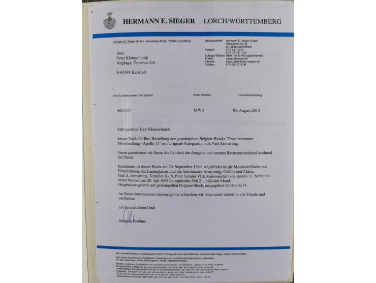 1962/2019, thematic collection with commemorative covers/cards and some MNH material, incl. imperfs, Romania 1971 Sojuz 11 so