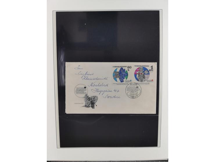 1962/2019, thematic collection with commemorative covers/cards and some MNH material, incl. imperfs, Romania 1971 Sojuz 11 so