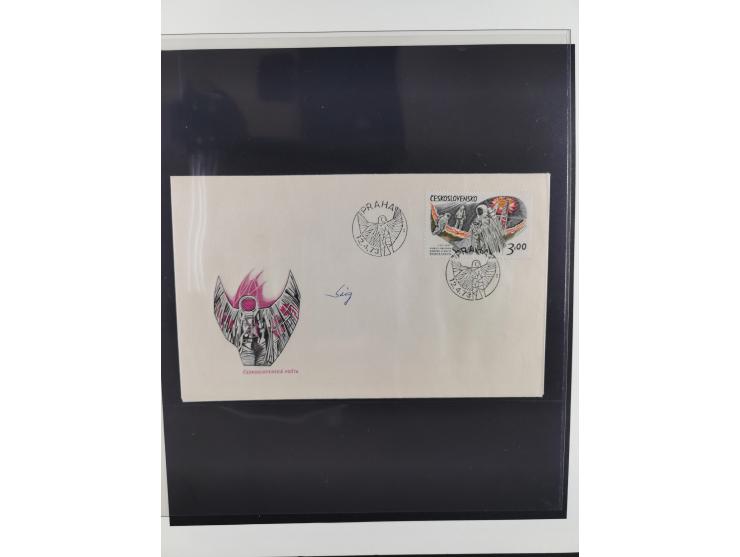 1962/2019, thematic collection with commemorative covers/cards and some MNH material, incl. imperfs, Romania 1971 Sojuz 11 so