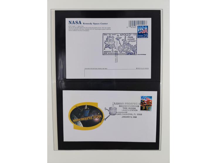 1962/2019, thematic collection with commemorative covers/cards and some MNH material, incl. imperfs, Romania 1971 Sojuz 11 so