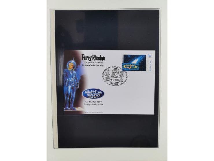 1962/2019, thematic collection with commemorative covers/cards and some MNH material, incl. imperfs, Romania 1971 Sojuz 11 so