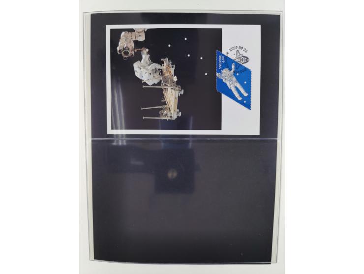 1962/2019, thematic collection with commemorative covers/cards and some MNH material, incl. imperfs, Romania 1971 Sojuz 11 so