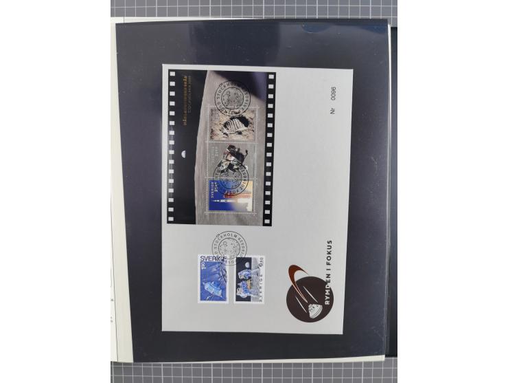 1962/2019, thematic collection with commemorative covers/cards and some MNH material, incl. imperfs, Romania 1971 Sojuz 11 so