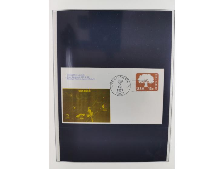 1962/2019, thematic collection with commemorative covers/cards and some MNH material, incl. imperfs, Romania 1971 Sojuz 11 so