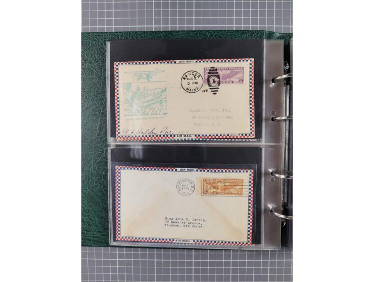1926/40, USA, Album with 66 airmail/zeppelin covers, including 22 Roesler covers, among others with zeppelin cover America Fl