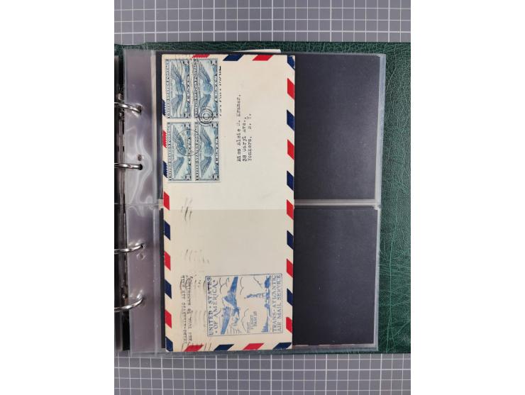 1926/40, USA, Album with 66 airmail/zeppelin covers, including 22 Roesler covers, among others with zeppelin cover America Fl