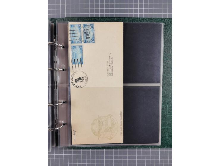 1926/40, USA, Album with 66 airmail/zeppelin covers, including 22 Roesler covers, among others with zeppelin cover America Fl