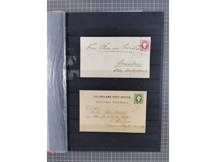 1876/90, Partie von über 40 Belegen, mit Einzel-, Mehrfach- und Mischfrankaturen, dabei einige Ansichtskarten, ungebrauchte K