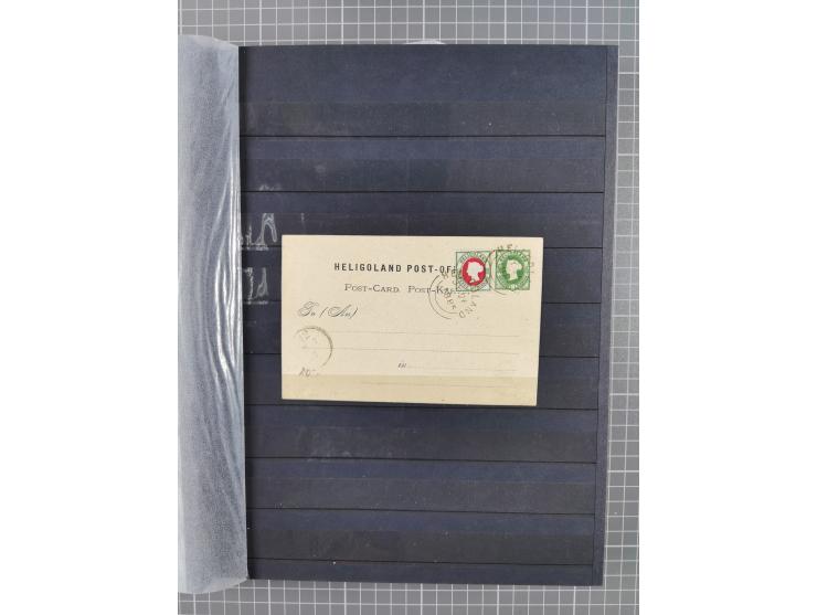 1876/90, Partie von über 40 Belegen, mit Einzel-, Mehrfach- und Mischfrankaturen, dabei einige Ansichtskarten, ungebrauchte K