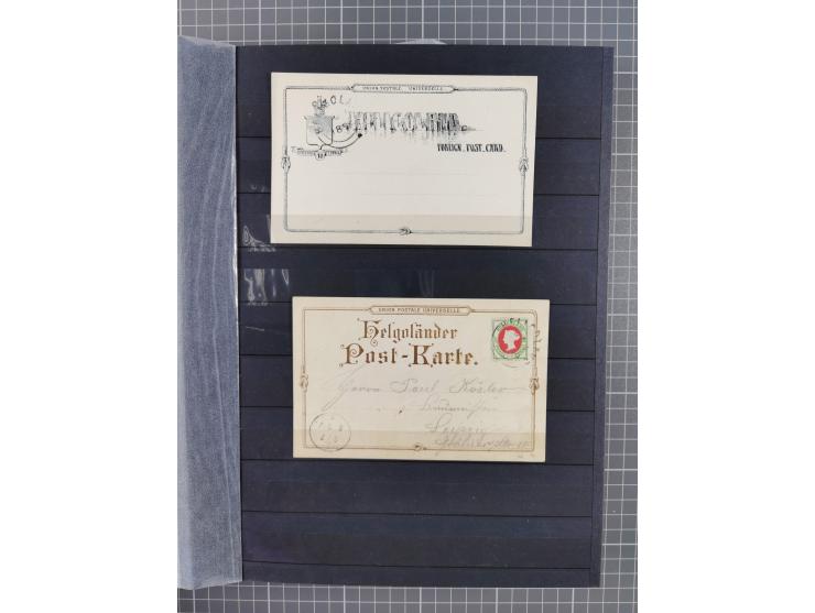 1876/90, Partie von über 40 Belegen, mit Einzel-, Mehrfach- und Mischfrankaturen, dabei einige Ansichtskarten, ungebrauchte K