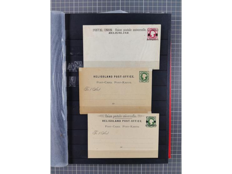 1876/90, Partie von über 40 Belegen, mit Einzel-, Mehrfach- und Mischfrankaturen, dabei einige Ansichtskarten, ungebrauchte K