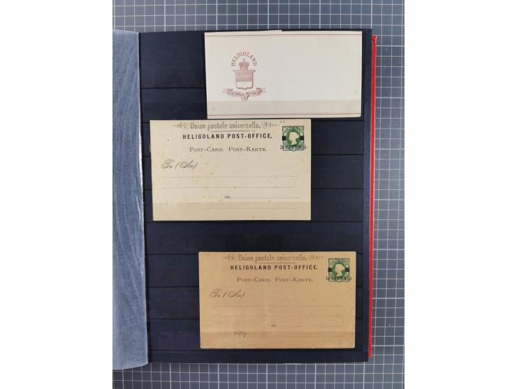 1876/90, Partie von über 40 Belegen, mit Einzel-, Mehrfach- und Mischfrankaturen, dabei einige Ansichtskarten, ungebrauchte K