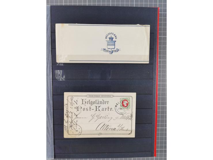 1876/90, Partie von über 40 Belegen, mit Einzel-, Mehrfach- und Mischfrankaturen, dabei einige Ansichtskarten, ungebrauchte K