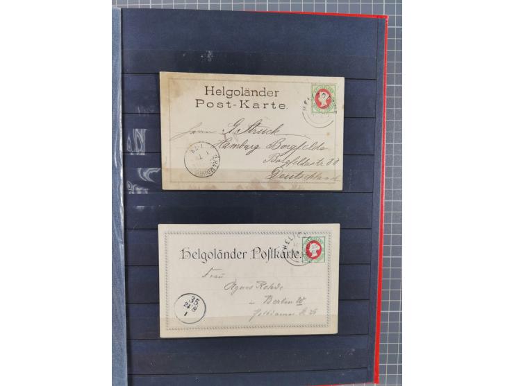 1876/90, Partie von über 40 Belegen, mit Einzel-, Mehrfach- und Mischfrankaturen, dabei einige Ansichtskarten, ungebrauchte K