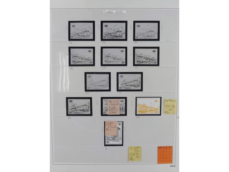 1849/1990, comprehensive mint and used collection in nine binders, except some issues more than complete, showing a deeply sc