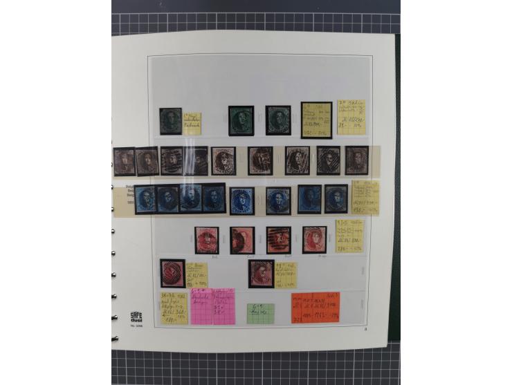 1849/1990, comprehensive mint and used collection in nine binders, except some issues more than complete, showing a deeply sc