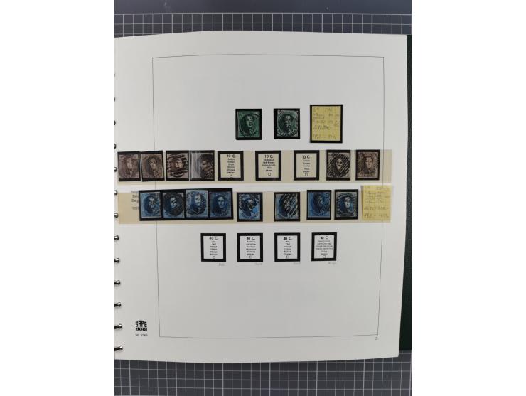 1849/1990, comprehensive mint and used collection in nine binders, except some issues more than complete, showing a deeply sc