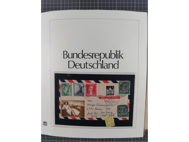 1949/1968, postfrische und gestempelte Sammlung im Ringbinder, parallel in beiden Erhaltungen geführt, Posthorn-Satz postfris