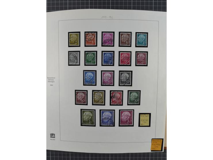 1949/1968, postfrische und gestempelte Sammlung im Ringbinder, parallel in beiden Erhaltungen geführt, Posthorn-Satz postfris