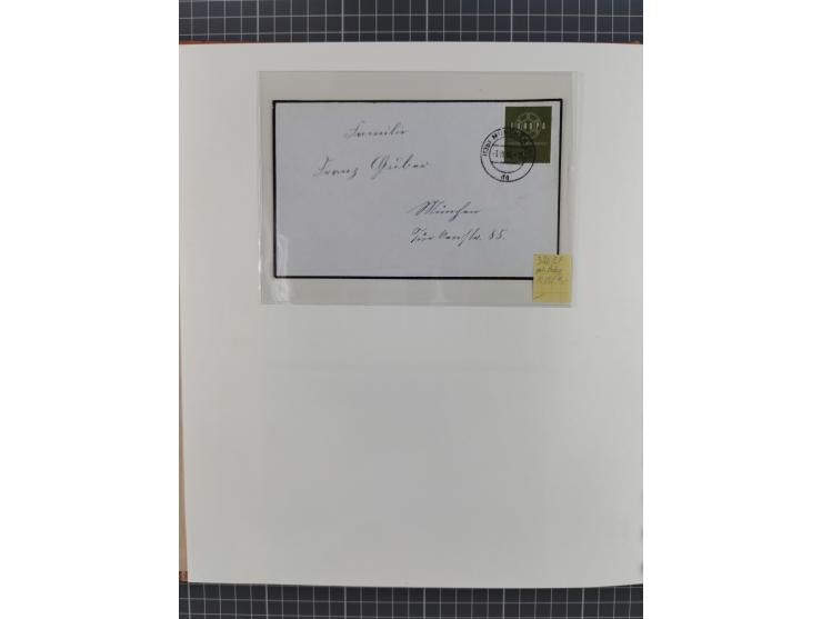 1949/1968, postfrische und gestempelte Sammlung im Ringbinder, parallel in beiden Erhaltungen geführt, Posthorn-Satz postfris