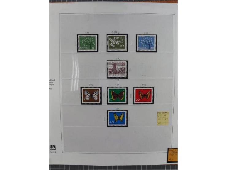 1949/1968, postfrische und gestempelte Sammlung im Ringbinder, parallel in beiden Erhaltungen geführt, Posthorn-Satz postfris