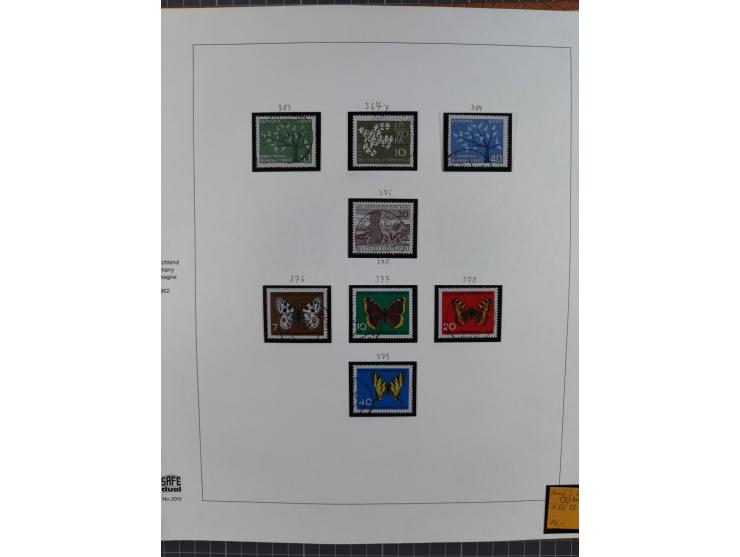1949/1968, postfrische und gestempelte Sammlung im Ringbinder, parallel in beiden Erhaltungen geführt, Posthorn-Satz postfris