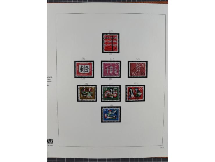 1949/1968, postfrische und gestempelte Sammlung im Ringbinder, parallel in beiden Erhaltungen geführt, Posthorn-Satz postfris