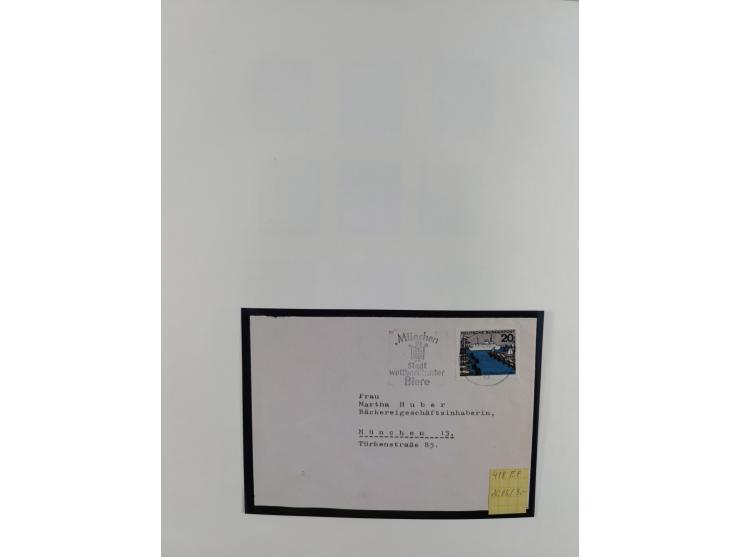 1949/1968, postfrische und gestempelte Sammlung im Ringbinder, parallel in beiden Erhaltungen geführt, Posthorn-Satz postfris