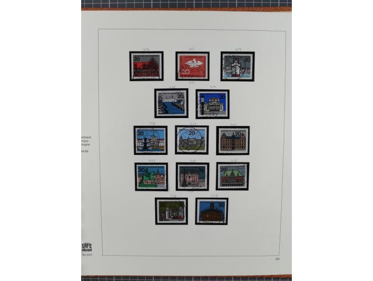 1949/1968, postfrische und gestempelte Sammlung im Ringbinder, parallel in beiden Erhaltungen geführt, Posthorn-Satz postfris