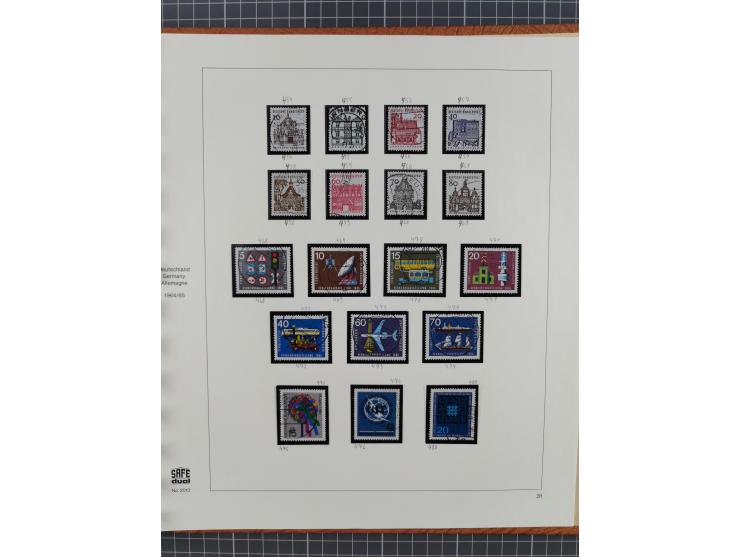 1949/1968, postfrische und gestempelte Sammlung im Ringbinder, parallel in beiden Erhaltungen geführt, Posthorn-Satz postfris