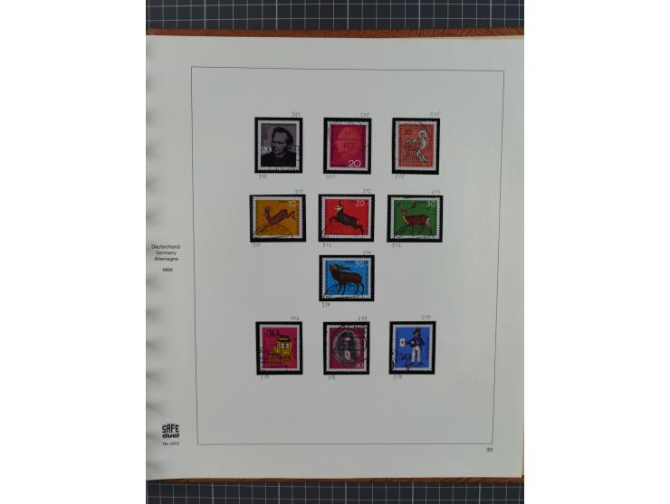 1949/1968, postfrische und gestempelte Sammlung im Ringbinder, parallel in beiden Erhaltungen geführt, Posthorn-Satz postfris