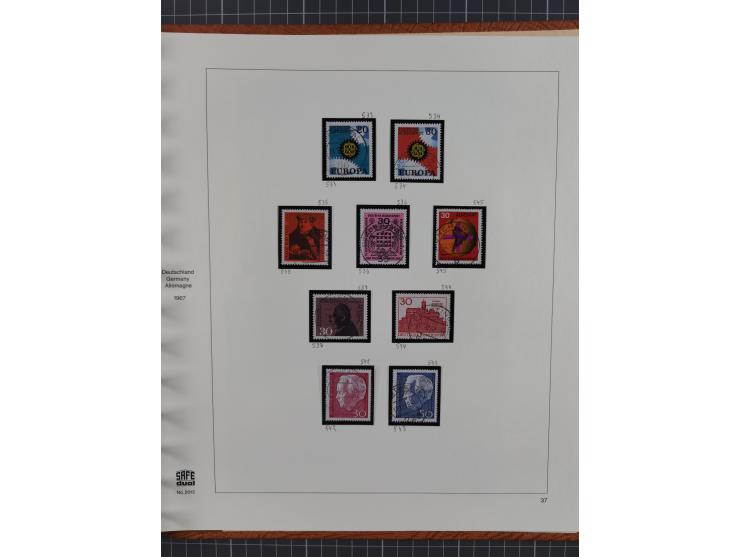 1949/1968, postfrische und gestempelte Sammlung im Ringbinder, parallel in beiden Erhaltungen geführt, Posthorn-Satz postfris