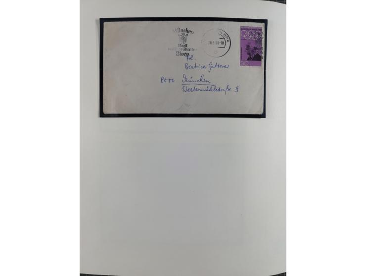 1949/1968, postfrische und gestempelte Sammlung im Ringbinder, parallel in beiden Erhaltungen geführt, Posthorn-Satz postfris