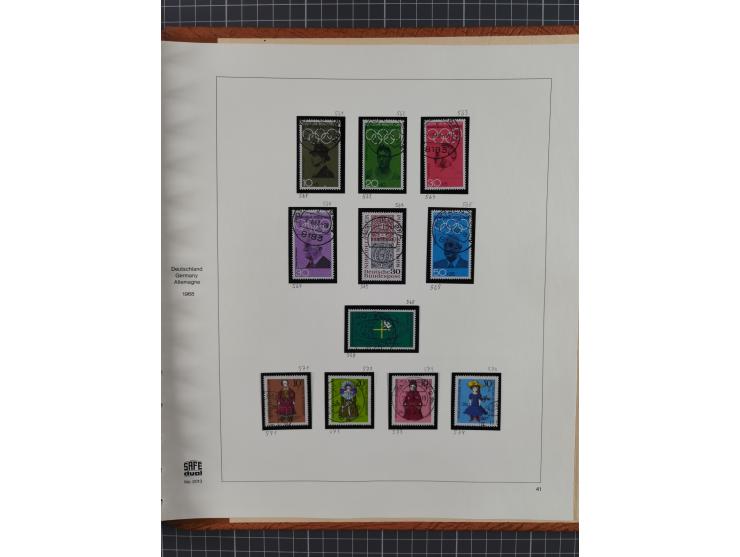 1949/1968, postfrische und gestempelte Sammlung im Ringbinder, parallel in beiden Erhaltungen geführt, Posthorn-Satz postfris