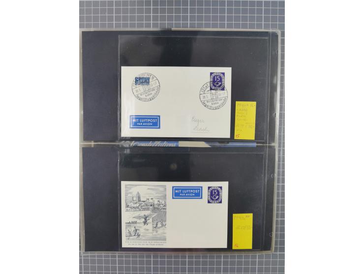 1952/1971, umfangreiche Sammlung von ca. 1.380 Luftpostbelegen mit Erst- und Sonderflügen, u.a. SAS, Sabena, BOAC, Interflug 